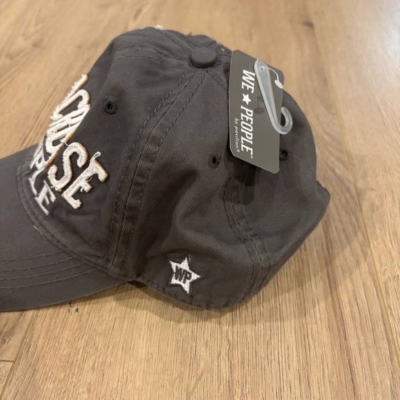 NWT Pavilion Gift Gray Lacrosse People Adjustable Strap Snap Back Baseball Hat - Picture 6 of 10